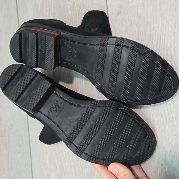 Sorwl Women's Ankle Cut Out Side Boots Shoes Chuncky Platform Sz 7 - Picture 9 of 10